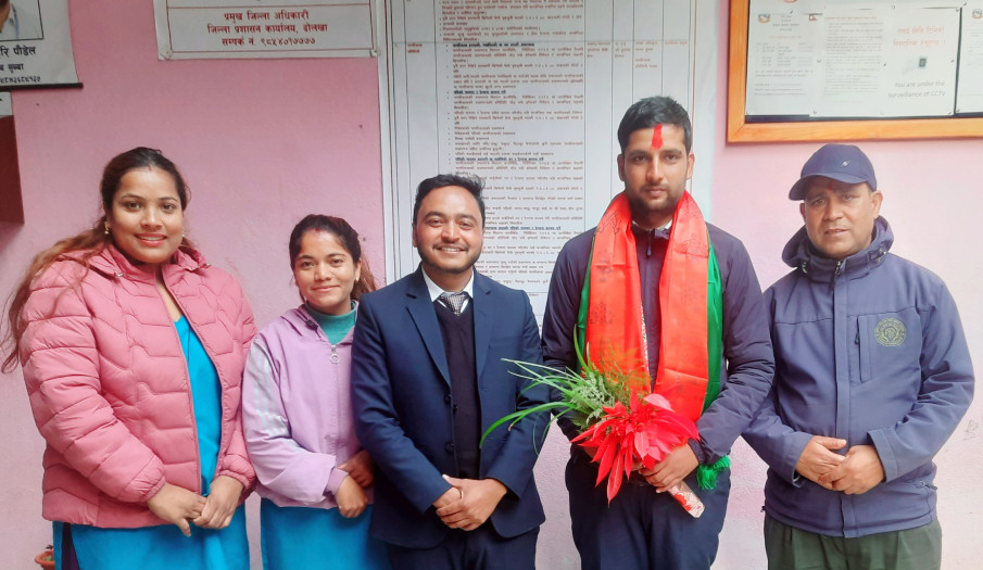 शाखा अधिकृतमा सिफारिस हुनुभएका कृष्णहरी पौडेल सरको फेरी भेटौला कार्यक्रम
